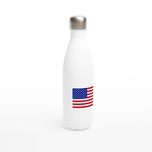 White 17oz Stainless Steel Water Bottle